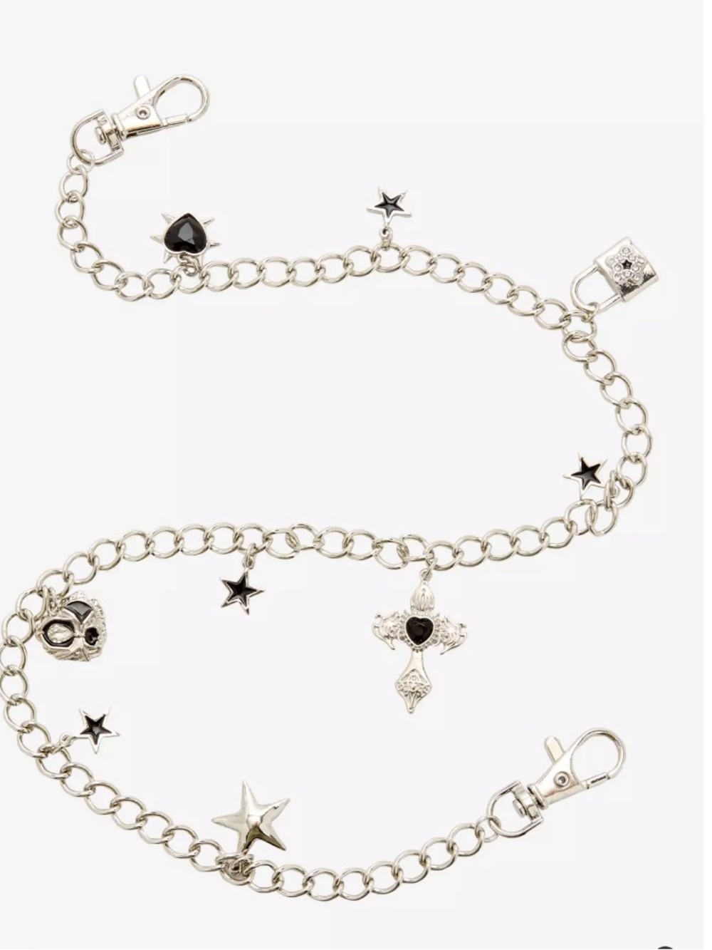 Hot topic Star Cross Charm 20 Inch Wallet Chain